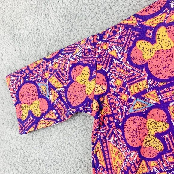 Lularoe IRMA Disney Women Extra Small NEW Minnie Mouse Colorful High Low Hem NWT - Picture 3 of 12